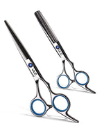 Load image into Gallery viewer, Hair Cutting Scissors Thinning Shears Kit ULG Professional Barber Hairdressing Texturizing Salon Razor Edge Scissor Japanese Stainless Steel 6.5 inch
