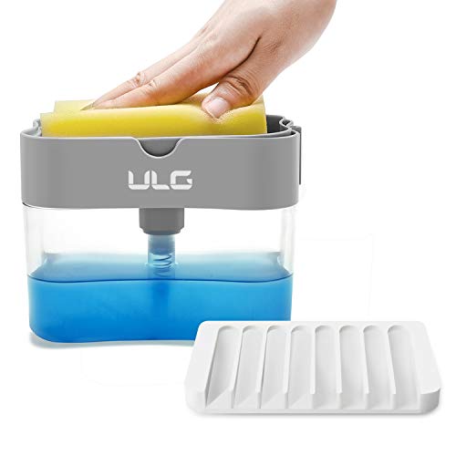 Soap Dispenser with Sponge Holder for Kitchen Sink – ULG