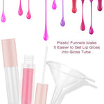 Load image into Gallery viewer, ULG 5ml Clear Lip Gloss Balm Containers Refillable Cosmetic Empty Tubes Pink

