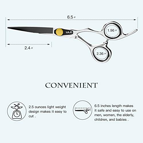 Professional Hair Cutting Scissors 6.5 Inch with Adjustment Tension Screw