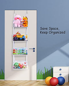 Over The Door Hanging Organizer with 4 Clear Large PVC Pockets, ULG Cl