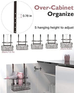 Load image into Gallery viewer, ULG Hair Tool Organizer, Hair Dryer Holder Over Cabinet or Wall Mount, Bathroom Organizer Under The Sink with 5 Adjustable Heights and 3 Compartments for Hair Dryer, Curling Wand, Hair Straightener
