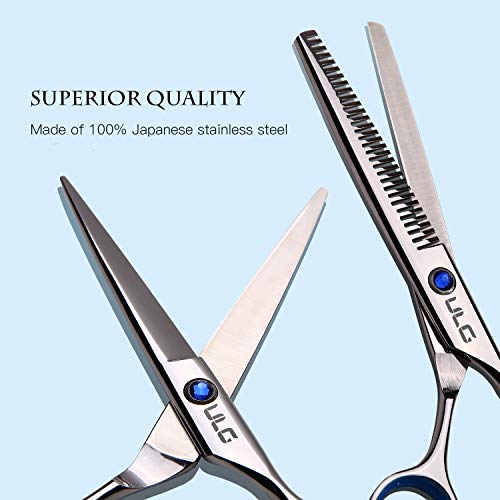 Hair Cutting Scissors Thinning Teeth Shears Set 6.5 inch