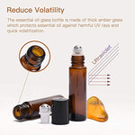 Load image into Gallery viewer, Amber Glass Essential Oil Roller Bottles 48 Pack 10 ml
