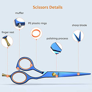 ULG Hair Cutting Scissors 5 inches Blue