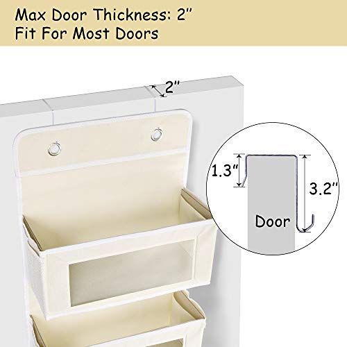 ULG Over Door Hanging Organizer with 4 Pockets