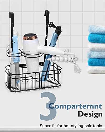 ULG Hair Tool Organizer, Hair Dryer Holder Over Cabinet or Wall Mount,