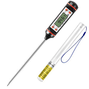 Digital Instant Read Meat Thermometer - Waterproof Kitchen Food