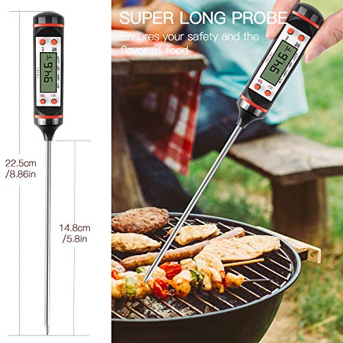 Listime® Waterproof Instant Read Food Thermometer with Backlight