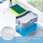Load image into Gallery viewer, Soap Dispenser with Sponge Holder for Kitchen Sink
