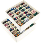 Load image into Gallery viewer, ULG Socks Underwear Drawer Organizer Divider 2 Pack
