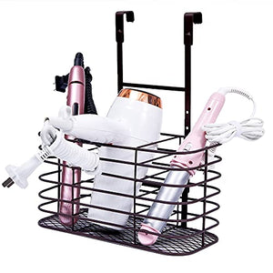 Hair Dryer Holder 3 In 1 Hair Tool Organizer Djustable Height Wall  Mounted/Cabinet Door Bathroom Organizer Under Sink For Flat Irons, Curling  Wands, Hair Straighteners
