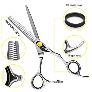 Professional Hair Thinning Scissors 6.5 Inch with Adjustable Tension Screw