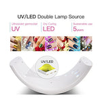 Load image into Gallery viewer, Nail Lamp Dryer 24W ULG Curing LED UV Lamp for Fingernail Toenail Gel Nail Polish 30 seconds 60 seconds Timer Setting

