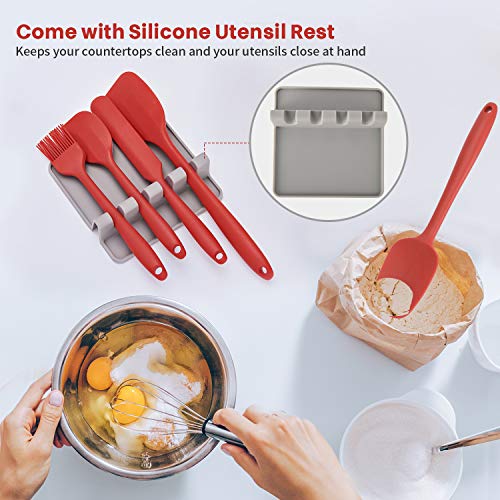 Silicone Spatula Set 5 Pcs Heat Resistant Rubber – ULG